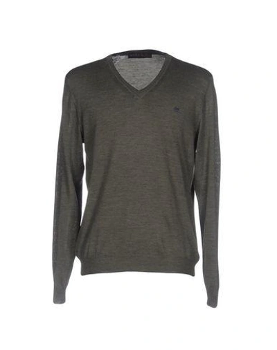 Shop Etro Sweater In Military Green