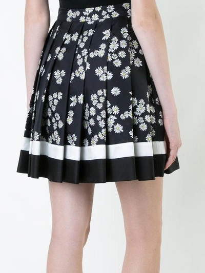 Shop Macgraw Daisy Chain Silk Short Skirt In Black