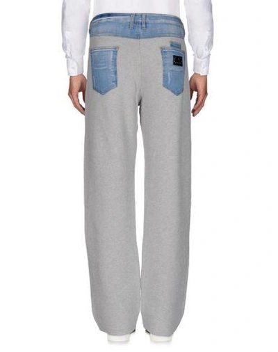 Shop Philipp Plein Casual Pants In Light Grey