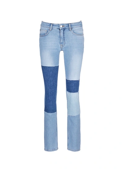 Shop Victoria Victoria Beckham 'alt' Patchwork Jeans