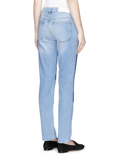 Shop Victoria Victoria Beckham 'alt' Patchwork Jeans