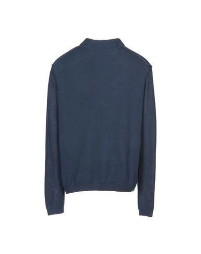 Shop Emporio Armani Sweaters In Slate Blue