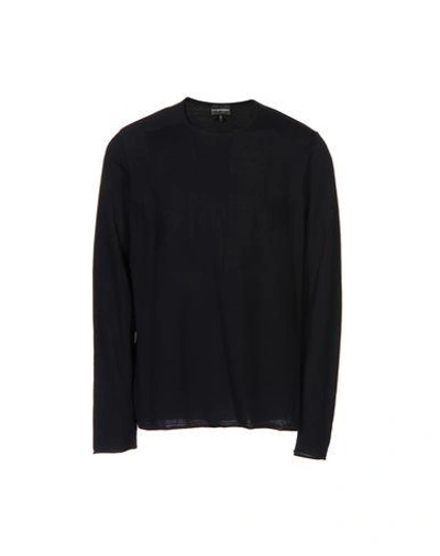 Shop Emporio Armani Sweaters In Dark Blue