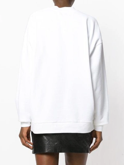 Shop Alexander Wang Barcode Logo Sweatshirt - Black