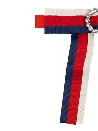 Shop Gucci - Web Grosgrain Jeweled Bow Tie