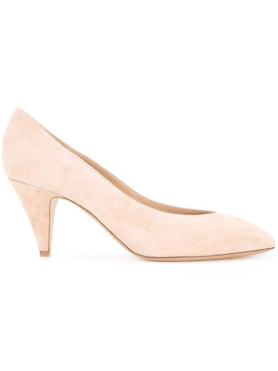 Shop Mansur Gavriel 65mm Classic Heel - Neutrals