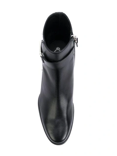 Shop Tod's Platform Ankle Boots - Black