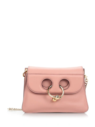 Jw Anderson Mini 'pierce' Pink Crossbody Bag