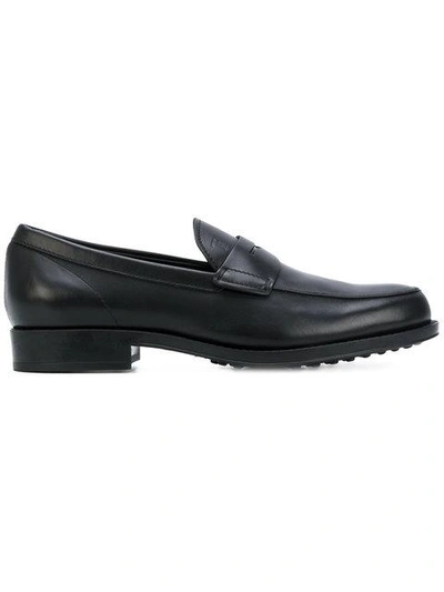 Shop Tod's Classic Loafers In Black