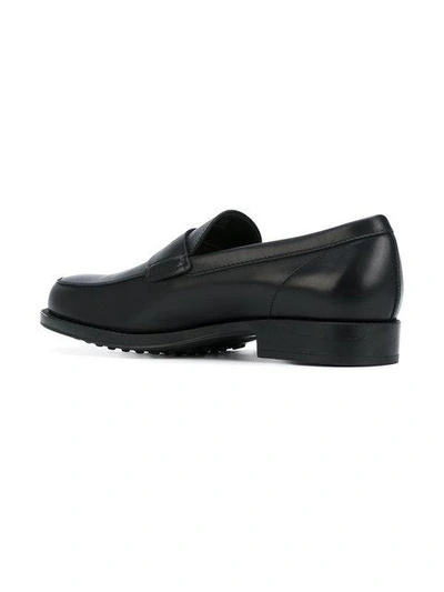 Shop Tod's Classic Loafers In Black