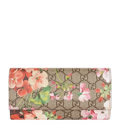 Shop Gucci Gg Blooms Continental Wallet In Pink