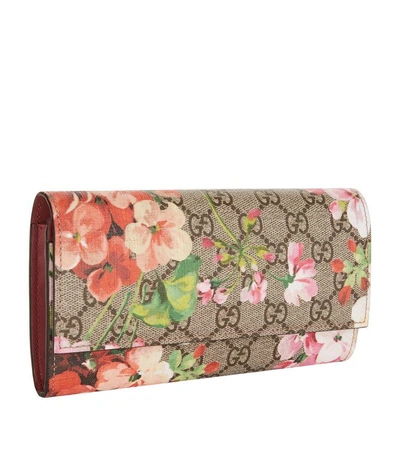 Shop Gucci Gg Blooms Continental Wallet In Pink