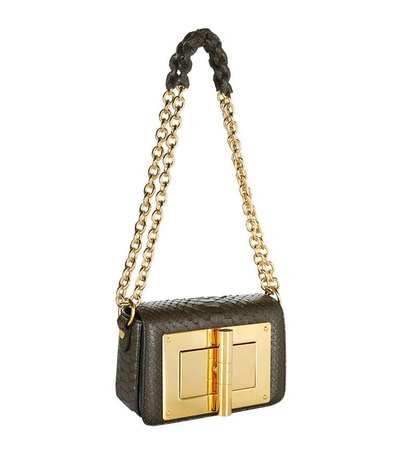 Shop Tom Ford Small Natalia Chain Shoulder Bag In Green