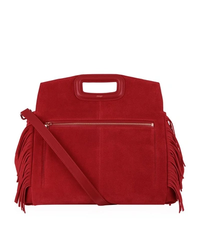Maje Suedebag In Red