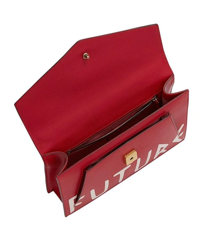 Shop Gucci Future Osiride Top Handle Bag In Red
