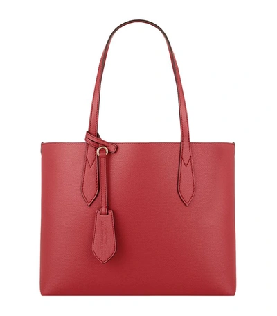 Burberry Small Reversible Tote Bag In Red