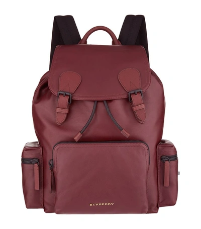 Burberry Leather Flap Front Backpack