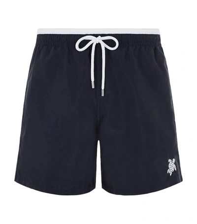 Shop Vilebrequin Moka Bi-colour Swim Shorts In Blue