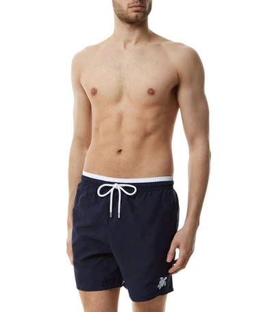 Shop Vilebrequin Moka Bi-colour Swim Shorts In Blue