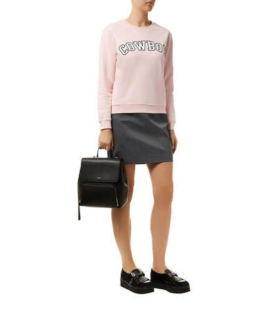 Shop Claudie Pierlot Cowboy Sweatshirt In Pink