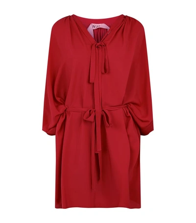 N°21 Batwing Kaftan Dress In Red