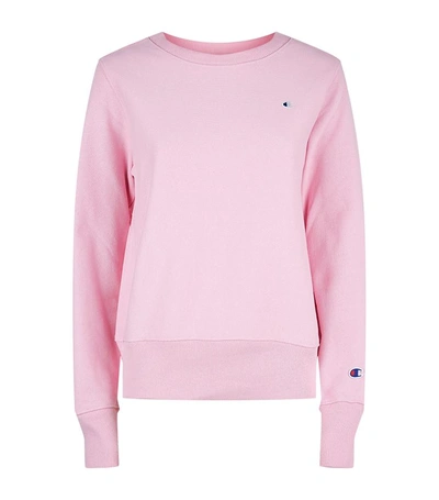 Shop Champion Crew Neck Sweatshirt In Pink