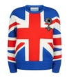 GUCCI Union Jack Brooch Sweatshirt