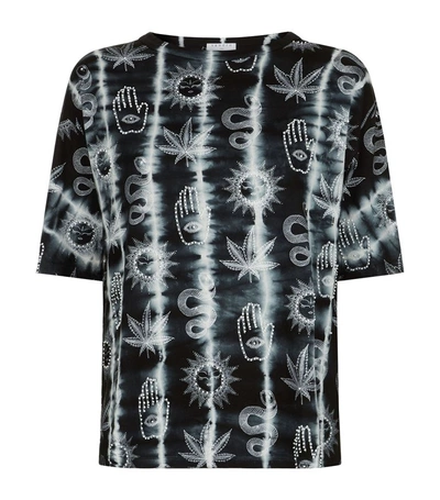 Sandro Psychedelic T-shirt In Black