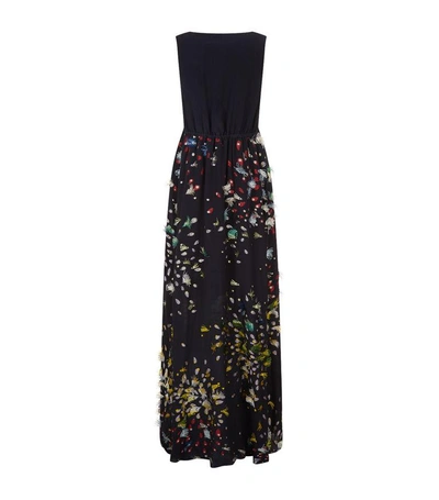 Shop Chloé Fil Coupé Silk Gown In Multi