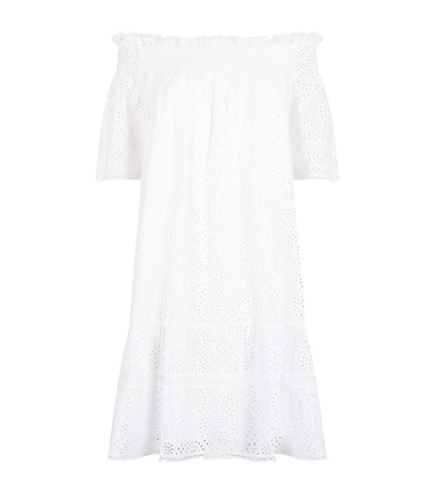 Needle & Thread Off-the-shoulder Midi Dress In White