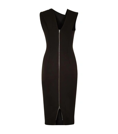 Shop Victoria Beckham Knot Detail Dress In Black