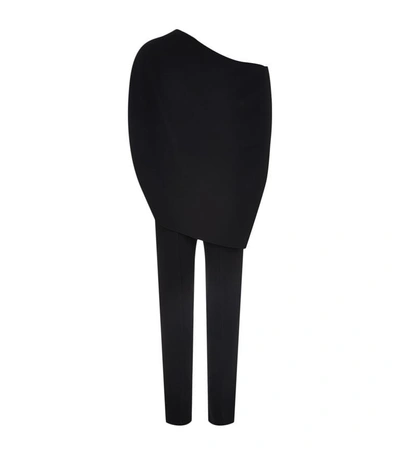 Shop Roland Mouret Carlton Asymmetric Jumpsuit In Black