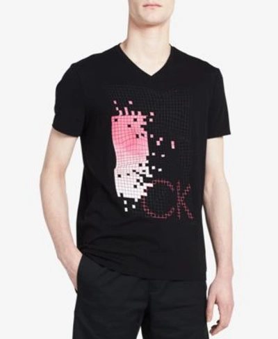 Calvin Klein Men's Graphic-print Logo T-shirt In Charcoal