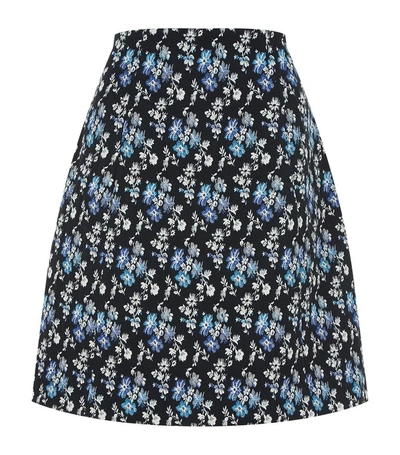 Shop Claudie Pierlot Floral Skirt In Blue
