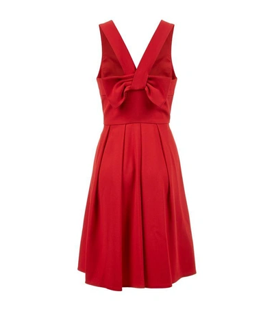 Shop Claudie Pierlot Bow Back Dress In Red