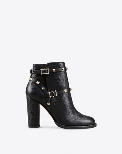 Shop Valentino Garavani Rockstud Bootie In Black