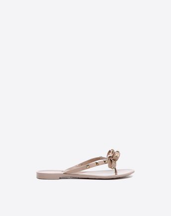valentino garavani rockstud pvc thong sandals
