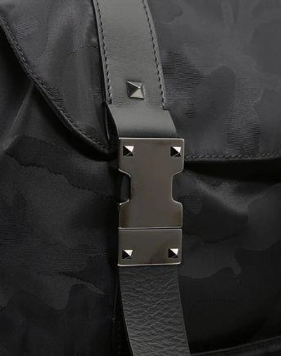 Shop Valentino Nylon Noir Camouflage Backpack In Black