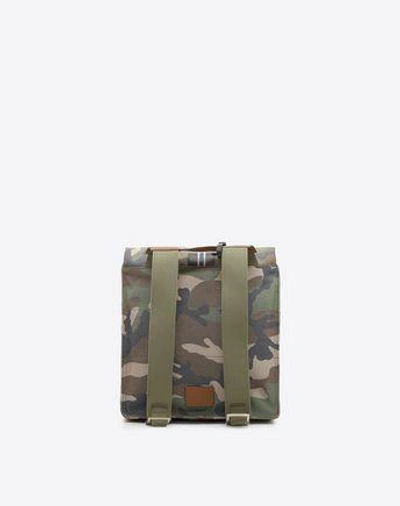 Shop Valentino Id Camouflage Backpack In Military Green