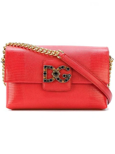 Shop Dolce & Gabbana Dg Millennials Shoulder Bag In Red