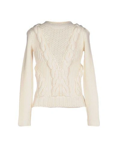 Shop Alexander Mcqueen Sweater In Ivory