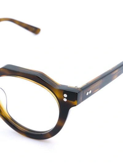 玳瑁纹圆框眼镜