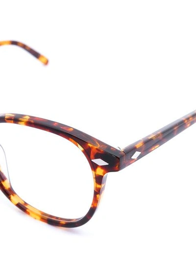 玳瑁纹圆框眼镜