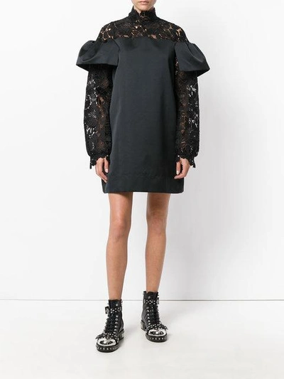 Shop N°21 Nº21 Lace Trim Dress - Black