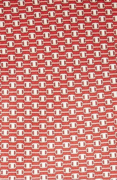Shop Ferragamo Geometric Silk Tie In Red