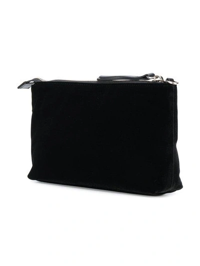 Shop Giuseppe Zanotti Velvet Clutch Bag