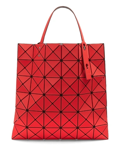Bao Bao Issey Miyake Lucent Frost Tote Bag In Fire-red