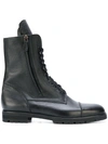 MANOLO BLAHNIK Campcho combat boots,CAMPCHO25BLACKLEATHER12179834