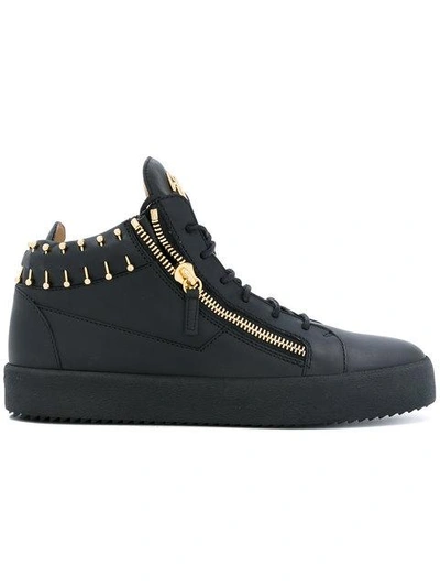 Shop Giuseppe Zanotti Pierced Sneakers