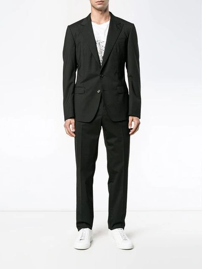 Shop Dolce & Gabbana Peaked Lapel Suit